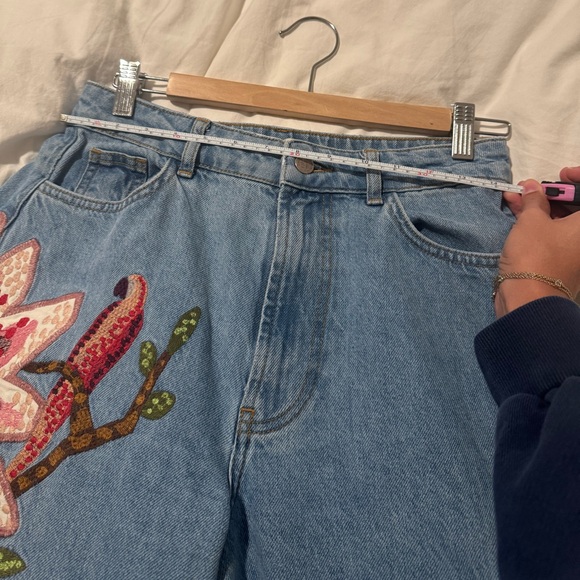 Farm Rio Embroidered Wide-Leg Jeans - Picture 9 of 9